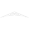 Ekena Millwork Pitch Bordeaux Architectural Grade PVC Gable Pediment, 72"W x 15"H x 1"P (5/12) GPP072X015X100BOR - alternate 3
